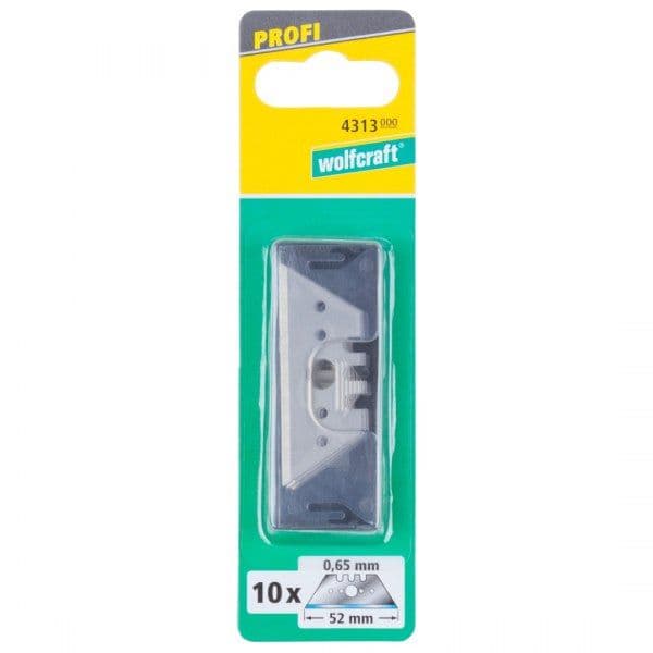 Ostrza trapezowe 52 / 0.65 mm Profi Wolfcraft [op.10 szt.]