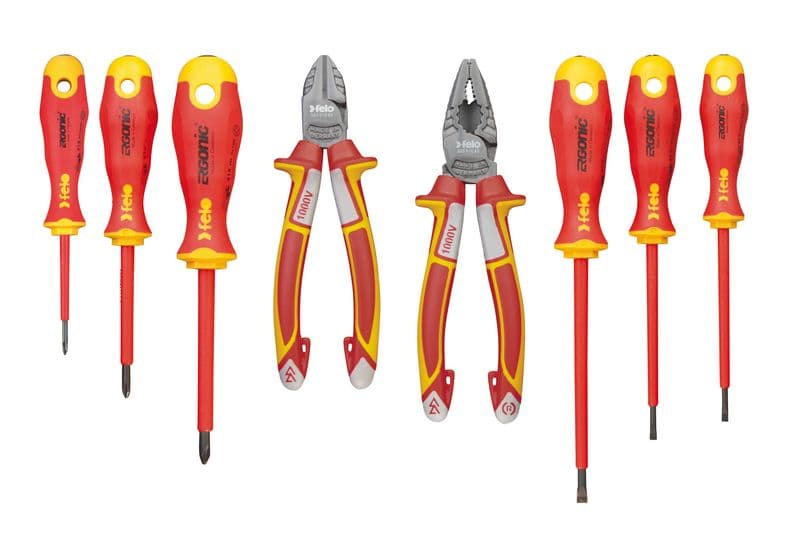 Zestaw FELO Ergonic VDE + szczypce 8 cz.