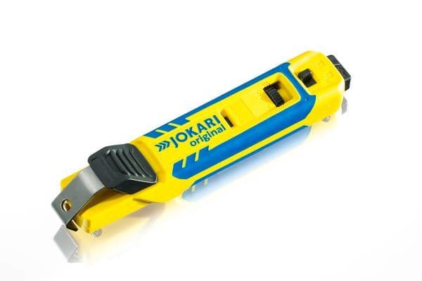Nóż do kabli JOKARI System 4-70 [70000] z dwoma pałąkami No.28 oraz No.35 do idizolowywania kabli okrągłych w zakresie średnic od 8 do 35 mm
