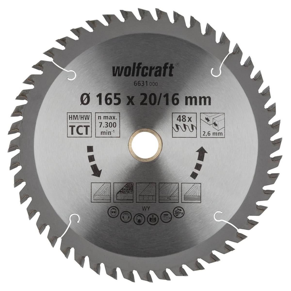 Tarcza HM do pilarek ręcznych Wolfcraft Fi