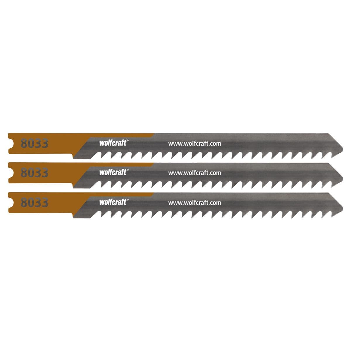 Zestaw 3 brzeszczotów 50 mm do wyrzynarek, Łaty dachowe wolfcraft