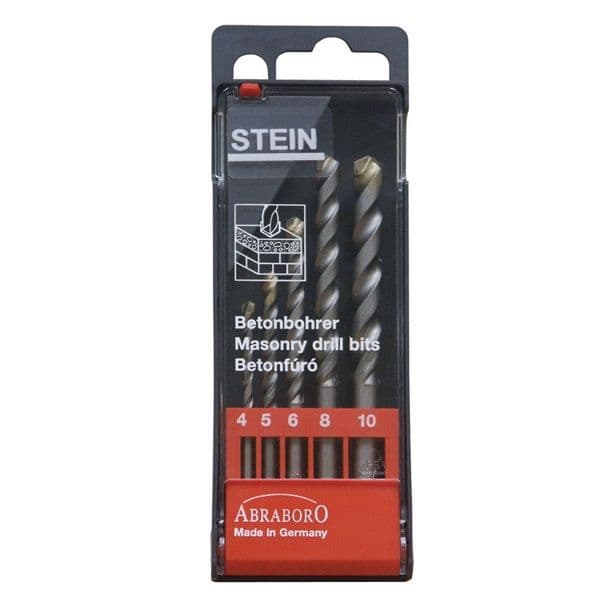 Zestaw wierteł do betonu 4-10 mm ABRABORO