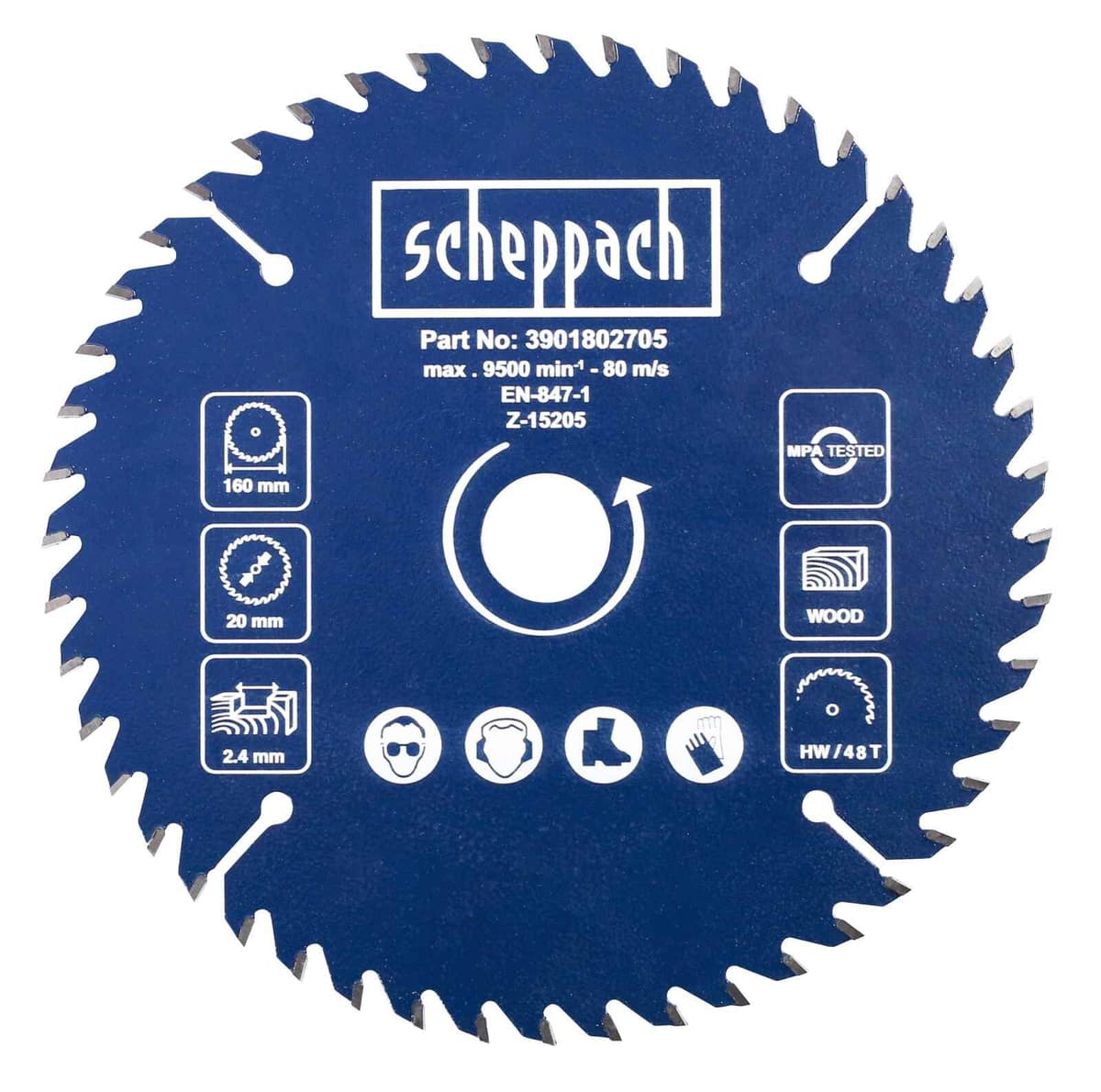 Tarcza tnąca Scheppach do PL55 fi 160 x 20 zęby