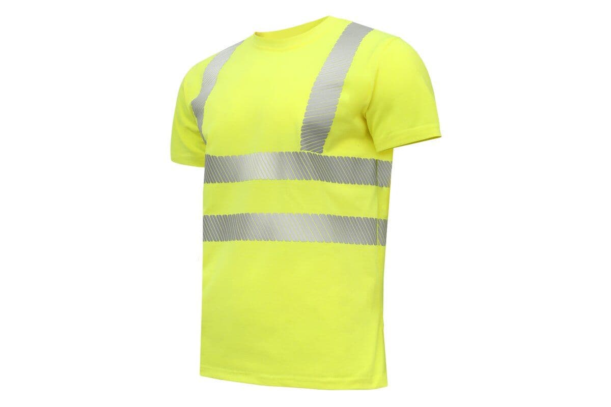 JURAL II T-shirt polibawełniany ostrzegawczy żółty